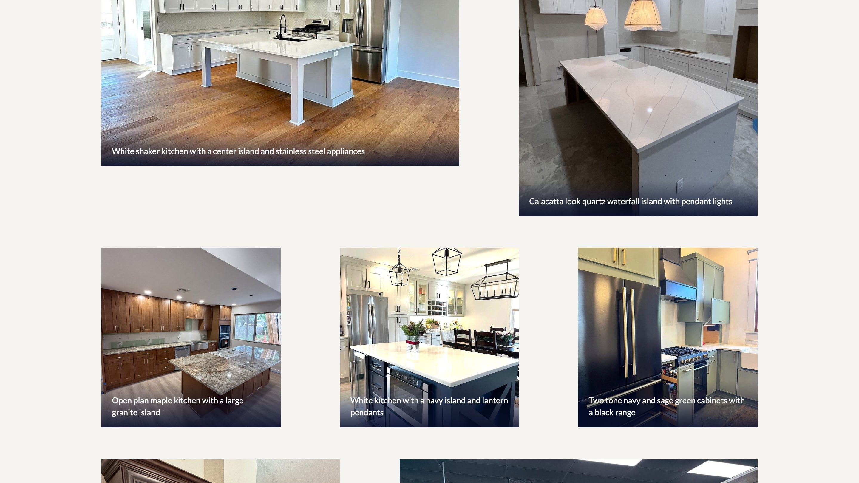 The recent work section of the new homepage